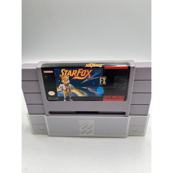 Star Fox (Super Nintendo, 1993) SNES Authentic Cartridge Cleaned & Tested - Picture 1 of 9